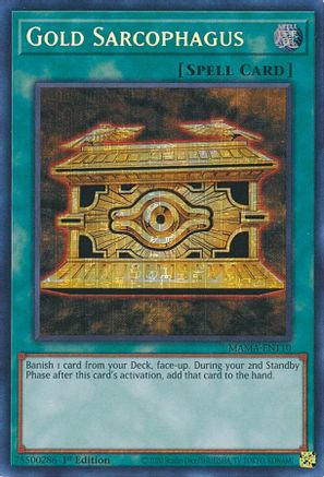 Gold Sarcophagus (Secret Pharaoh's Rare) (MAMA-EN110) - Magnificent Mavens 1st Edition Magnificent Mavens Yugioh Single  Squirtle Squad Card Shop.