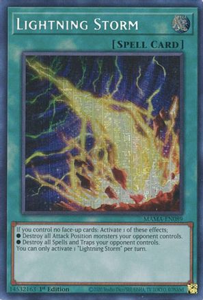 Lightning Storm (Secret Pharaoh's Rare) (MAMA-EN089) - Magnificent Mavens 1st Edition Magnificent Mavens Yugioh Single  Squirtle Squad Card Shop.