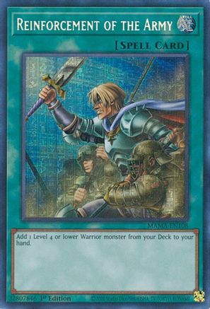 Reinforcement of the Army (Secret Pharaoh's Rare) (MAMA-EN108) - Magnificent Mavens 1st Edition Magnificent Mavens Yugioh Single  Squirtle Squad Card Shop.
