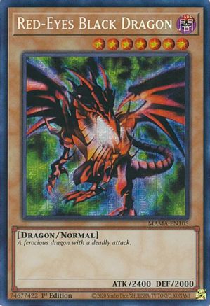 Red-Eyes Black Dragon (Secret Pharaoh's Rare) (MAMA-EN105) - Magnificent Mavens 1st Edition Magnificent Mavens Yugioh Single  Squirtle Squad Card Shop.