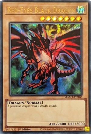 Red-Eyes Black Dragon (Ultra Pharaoh's Rare) (MAMA-EN105) - Magnificent Mavens 1st Edition Magnificent Mavens Yugioh Single  Squirtle Squad Card Shop.