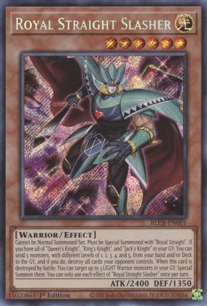 Royal Straight Slasher (BLCR-EN001) - Battles of Legend: Crystal Revenge 1st Edition Battles of Legend: Crystal Revenge Yugioh Single  Squirtle Squad Card Shop.