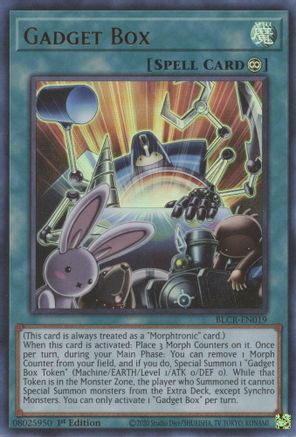 Gadget Box (BLCR-EN019) - Battles of Legend: Crystal Revenge 1st Edition Battles of Legend: Crystal Revenge Yugioh Single  Squirtle Squad Card Shop.