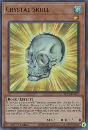Crystal Skull (BLCR-EN022) - Battles of Legend: Crystal Revenge 1st Edition Battles of Legend: Crystal Revenge Yugioh Single  Squirtle Squad Card Shop.
