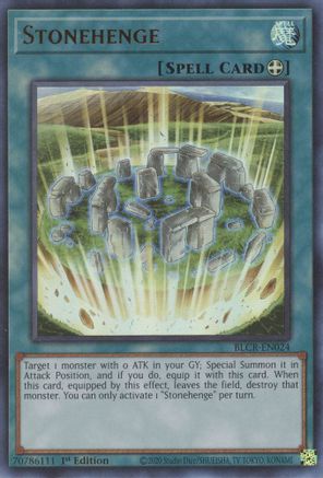 Stonehenge (BLCR-EN024) - Battles of Legend: Crystal Revenge 1st Edition Battles of Legend: Crystal Revenge Yugioh Single  Squirtle Squad Card Shop.