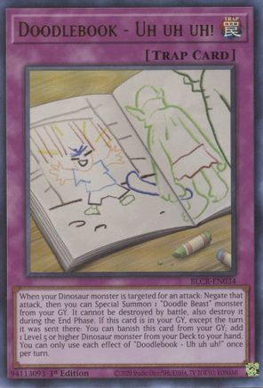 Doodlebook - Uh uh uh! (BLCR-EN034) - Battles of Legend: Crystal Revenge 1st Edition Battles of Legend: Crystal Revenge Yugioh Single  Squirtle Squad Card Shop.