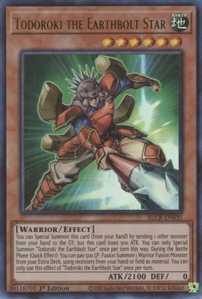 Todoroki the Earthbolt Star (BLCR-EN035) - Battles of Legend: Crystal Revenge 1st Edition Battles of Legend: Crystal Revenge Yugioh Single  Squirtle Squad Card Shop.