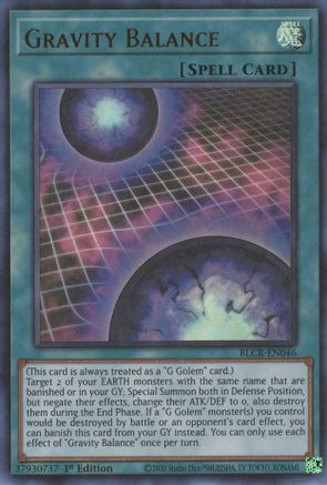 Gravity Balance (BLCR-EN046) - Battles of Legend: Crystal Revenge 1st Edition Battles of Legend: Crystal Revenge Yugioh Single  Squirtle Squad Card Shop.