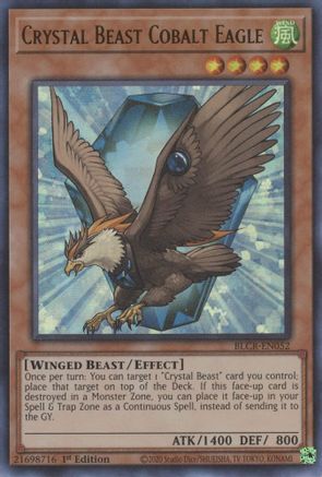Crystal Beast Cobalt Eagle (BLCR-EN052) - Battles of Legend: Crystal Revenge 1st Edition Battles of Legend: Crystal Revenge Yugioh Single  Squirtle Squad Card Shop.
