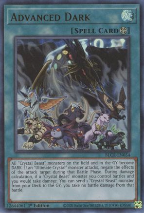 Advanced Dark (BLCR-EN054) - Battles of Legend: Crystal Revenge 1st Edition Battles of Legend: Crystal Revenge Yugioh Single  Squirtle Squad Card Shop.