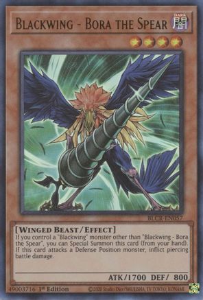 Blackwing - Bora the Spear (BLCR-EN057) - Battles of Legend: Crystal Revenge 1st Edition Battles of Legend: Crystal Revenge Yugioh Single  Squirtle Squad Card Shop.