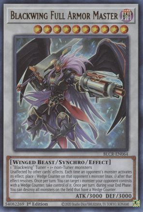 Blackwing Full Armor Master (BLCR-EN064) - Battles of Legend: Crystal Revenge 1st Edition Battles of Legend: Crystal Revenge Yugioh Single  Squirtle Squad Card Shop.