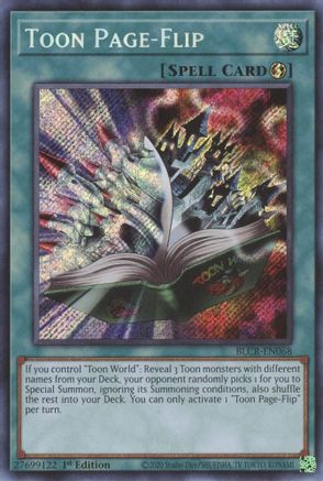Toon Page-Flip (BLCR-EN068) - Battles of Legend: Crystal Revenge 1st Edition Battles of Legend: Crystal Revenge Yugioh Single  Squirtle Squad Card Shop.