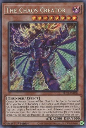 The Chaos Creator (BLCR-EN070) - Battles of Legend: Crystal Revenge 1st Edition Battles of Legend: Crystal Revenge Yugioh Single  Squirtle Squad Card Shop.