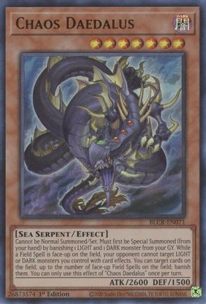 Chaos Daedalus (BLCR-EN071) - Battles of Legend: Crystal Revenge 1st Edition Battles of Legend: Crystal Revenge Yugioh Single  Squirtle Squad Card Shop.