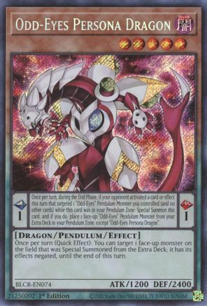 Odd-Eyes Persona Dragon (BLCR-EN074) - Battles of Legend: Crystal Revenge 1st Edition Battles of Legend: Crystal Revenge Yugioh Single  Squirtle Squad Card Shop.