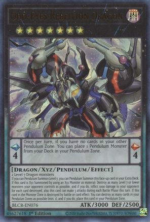 Odd-Eyes Rebellion Dragon (BLCR-EN076) - Battles of Legend: Crystal Revenge 1st Edition Battles of Legend: Crystal Revenge Yugioh Single  Squirtle Squad Card Shop.