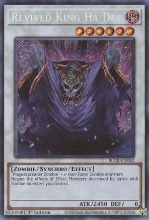 Revived King Ha Des (BLCR-EN082) - Battles of Legend: Crystal Revenge 1st Edition Battles of Legend: Crystal Revenge Yugioh Single  Squirtle Squad Card Shop.
