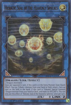 Hieratic Seal of the Heavenly Spheres (BLCR-EN090) - Battles of Legend: Crystal Revenge 1st Edition Battles of Legend: Crystal Revenge Yugioh Single  Squirtle Squad Card Shop.