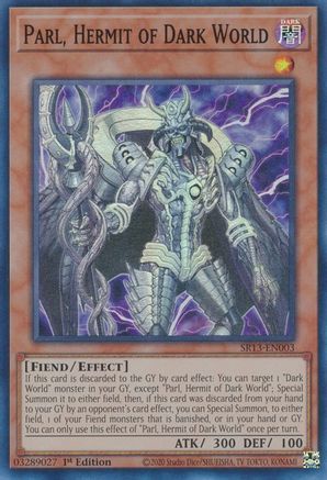 Parl, Hermit of Dark World (SR13-EN003) - Structure Deck: Dark World 1st Edition Structure Deck: Dark World Yugioh Single  Squirtle Squad Card Shop.