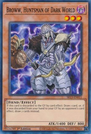 Broww, Huntsman of Dark World (SR13-EN011) - Structure Deck: Dark World 1st Edition Structure Deck: Dark World Yugioh Single  Squirtle Squad Card Shop.