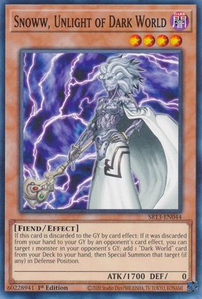Snoww, Unlight of Dark World (SR13-EN044) - Structure Deck: Dark World 1st Edition Structure Deck: Dark World Yugioh Single  Squirtle Squad Card Shop.