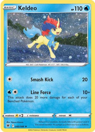 Keldeo (Cosmos Holo) 045/189  - Holofoil Miscellaneous Cards & Products - Holo Rare Miscellaneous Cards & Products Pokemon Single  Squirtle Squad Card Shop.