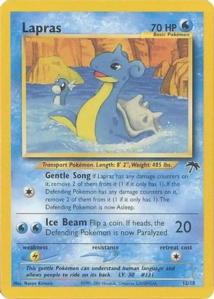 Lapras 012  Southern Islands - Promo Southern Islands Pokemon Single  Squirtle Squad Card Shop.