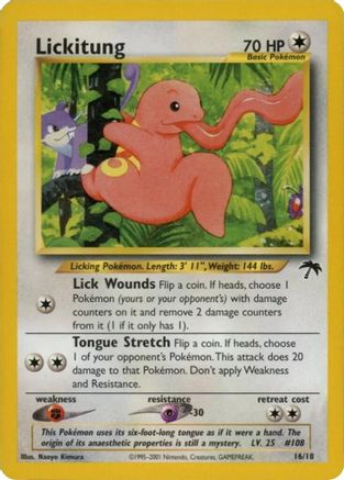Lickitung 016  Southern Islands - Rare Southern Islands Pokemon Single  Squirtle Squad Card Shop.