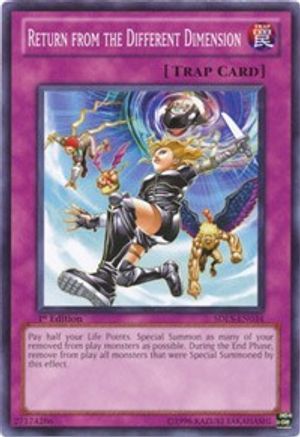 Return from the Different Dimension (SDLS-EN034) - Structure Deck: Lost Sanctuary 1st Edition Structure Deck: Lost Sanctuary Yugioh Single  Squirtle Squad Card Shop.