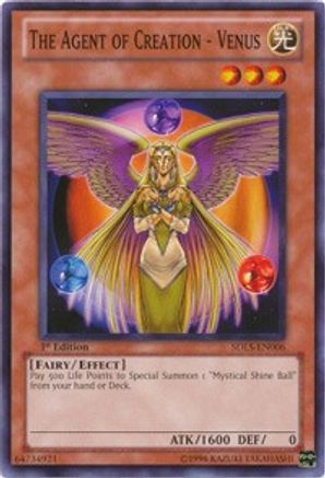 The Agent of Creation - Venus (SDLS-EN006) - Structure Deck: Lost Sanctuary 1st Edition Structure Deck: Lost Sanctuary Yugioh Single  Squirtle Squad Card Shop.