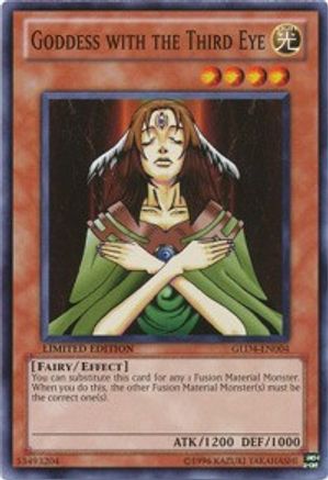 Goddess with the Third Eye (GLD4-EN004) - Gold Series 4: Pyramids Edition Limited Gold Series 4: Pyramids Edition Yugioh Single  Squirtle Squad Card Shop.