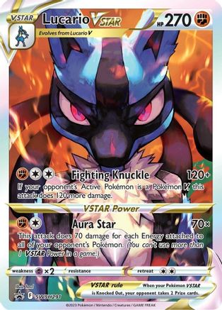 Lucario VSTAR SWSH291  - Holofoil SWSH Sword & Shield Promo Cards - Promo SWSH: Sword & Shield Promo Cards Pokemon Single  Squirtle Squad Card Shop.