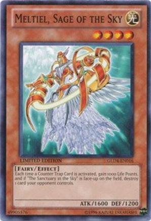 Meltiel, Sage of the Sky (GLD4-EN016) - Gold Series 4: Pyramids Edition Limited Gold Series 4: Pyramids Edition Yugioh Single  Squirtle Squad Card Shop.