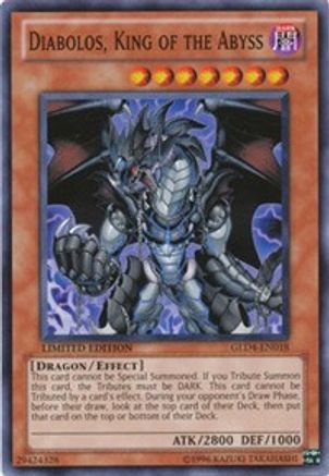 Diabolos, King of the Abyss (GLD4-EN018) - Gold Series 4: Pyramids Edition Limited Gold Series 4: Pyramids Edition Yugioh Single  Squirtle Squad Card Shop.