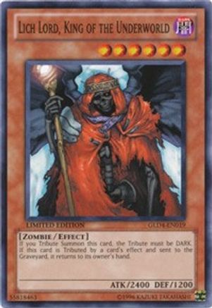 Lich Lord, King of the Underworld (GLD4-EN019) - Gold Series 4: Pyramids Edition Limited Gold Series 4: Pyramids Edition Yugioh Single  Squirtle Squad Card Shop.