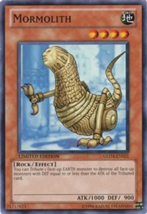 Mormolith (GLD4-EN021) - Gold Series 4: Pyramids Edition Limited Gold Series 4: Pyramids Edition Yugioh Single  Squirtle Squad Card Shop.