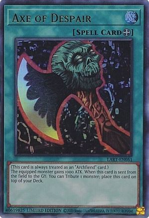 Axe of Despair (LART-EN051) - The Lost Art Promotion Limited The Lost Art Promotion Yugioh Single  Squirtle Squad Card Shop.
