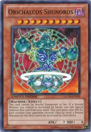 Orichalcos Shunoros (GLD4-EN029) - Gold Series 4: Pyramids Edition Limited Gold Series 4: Pyramids Edition Yugioh Single  Squirtle Squad Card Shop.