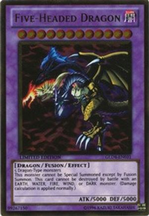 Five-Headed Dragon (GLD4-EN031) - Gold Series 4: Pyramids Edition Limited Gold Series 4: Pyramids Edition Yugioh Single  Squirtle Squad Card Shop.