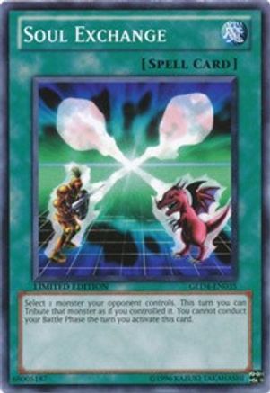 Soul Exchange (GLD4-EN035) - Gold Series 4: Pyramids Edition Limited Gold Series 4: Pyramids Edition Yugioh Single  Squirtle Squad Card Shop.