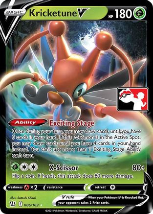Kricketune V  - Holofoil Prize Pack Series Cards - Ultra Rare Prize Pack Series Cards Pokemon Single  Squirtle Squad Card Shop.