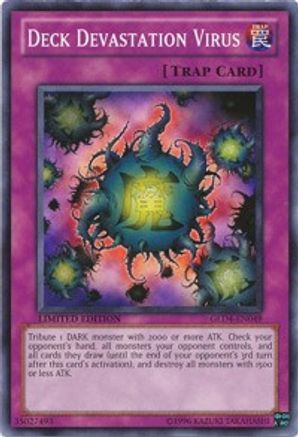 Deck Devastation Virus (GLD4-EN049) - Gold Series 4: Pyramids Edition Limited Gold Series 4: Pyramids Edition Yugioh Single  Squirtle Squad Card Shop.