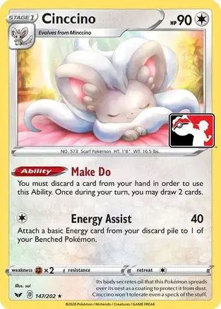 Cinccino  - Holofoil Prize Pack Series Cards - Rare