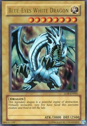 Blue-Eyes White Dragon (LOB-EN001) - Legend of Blue Eyes White Dragon (Worldwide English) Unlimited Legend of Blue Eyes White Dragon (Worldwide English) Yugioh Single  Squirtle Squad Card Shop.