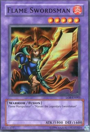 Flame Swordsman (LOB-EN003) - Legend of Blue Eyes White Dragon (Worldwide English) Unlimited Legend of Blue Eyes White Dragon (Worldwide English) Yugioh Single  Squirtle Squad Card Shop.