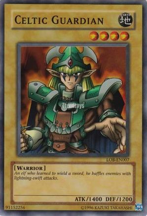 Celtic Guardian (LOB-EN007) - Legend of Blue Eyes White Dragon (Worldwide English) Unlimited Legend of Blue Eyes White Dragon (Worldwide English) Yugioh Single  Squirtle Squad Card Shop.