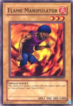 Flame Manipulator (LOB-EN016) - Legend of Blue Eyes White Dragon (Worldwide English) Unlimited Legend of Blue Eyes White Dragon (Worldwide English) Yugioh Single  Squirtle Squad Card Shop.