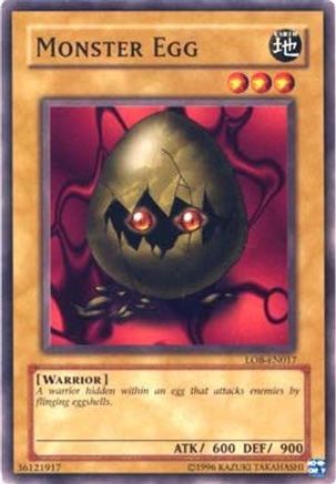 Monster Egg (LOB-EN017) - Legend of Blue Eyes White Dragon (Worldwide English) Unlimited Legend of Blue Eyes White Dragon (Worldwide English) Yugioh Single  Squirtle Squad Card Shop.