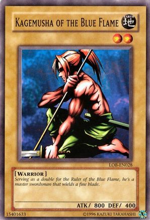 Kagemusha of the Blue Flame (LOB-EN028) - Legend of Blue Eyes White Dragon (Worldwide English) Unlimited Legend of Blue Eyes White Dragon (Worldwide English) Yugioh Single  Squirtle Squad Card Shop.